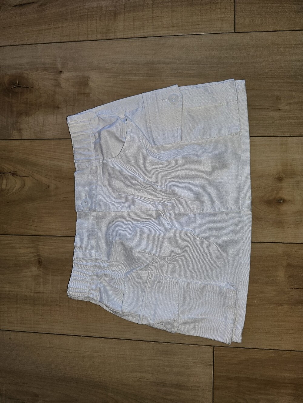 White Cargo Mini Skirt Sz XS